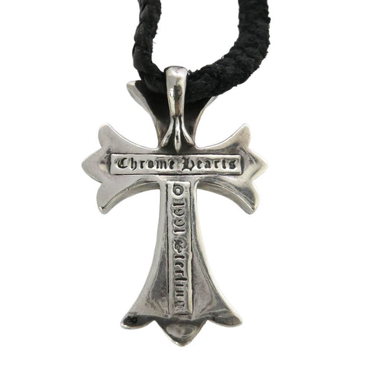 CHROME HEARTS クロムハーツ(原本無) CH CRS SMLスモールCHクロス BC ボロチップブレイド ネックレス シルバー系【中古】