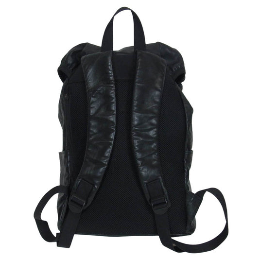 PORTER ポーター ALOOF RUCKSACK アルーフ レザー リュック バックパック ブラック系【中古】