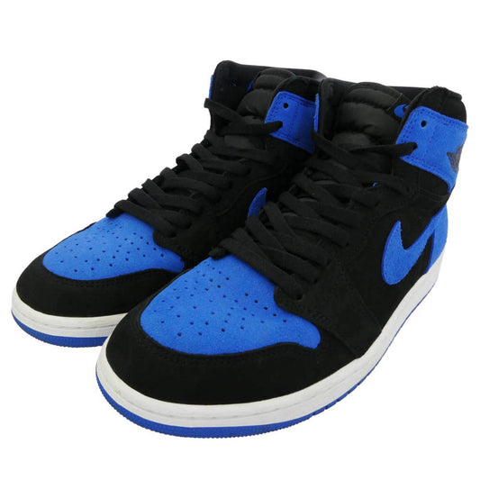 NIKE ナイキ DZ5485-042 Air Jordan 1 Retro High OG Royal Reimagined エアジョーダン1 レトロ ハイ OG ロイヤル リイマジンド ハイカット スニーカー ブラック系 ブルー系 28cm【中古】