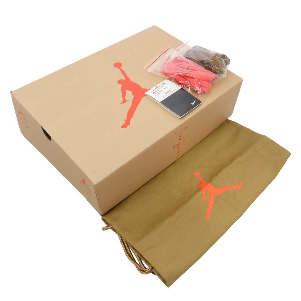 NIKE ナイキ 21AW DH0690-200 Travis Scott Air Jordan 6 British Khaki【フェイクバスターズ鑑定済】トラヴィススコット エアジョーダン6 ブリティッシュカーキ ハイカット スニーカー カーキ系 ブラウン系 28cm【中古】