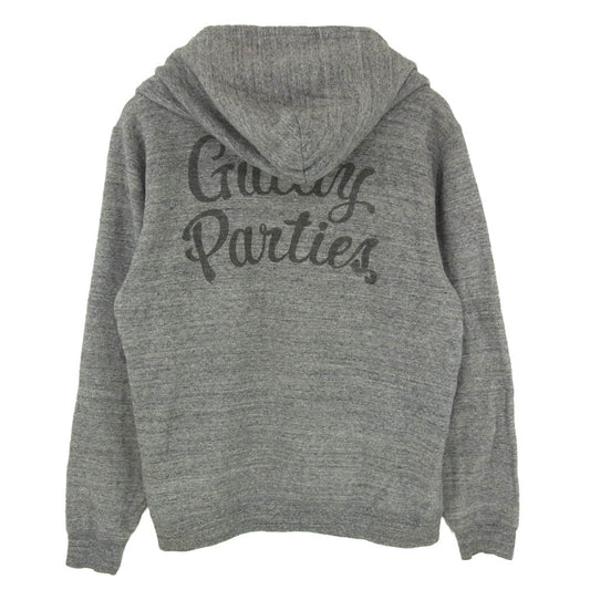 WACKO MARIA ワコマリア GUILTY PARTIES 染み込み プリント フルジップ スウェット パーカー グレー系 L【中古】