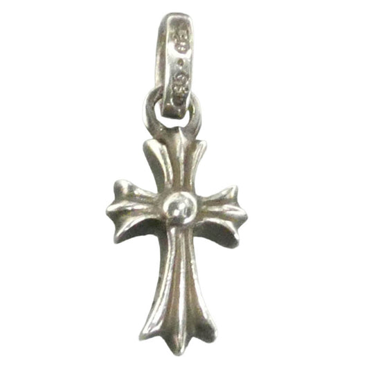 CHROME HEARTS クロムハーツ(原本無) CRS BBYFAT P DMND A ベイビーファット クロス チャーム アフターパヴェダイヤモンド ペンダントトップ シルバー系【中古】