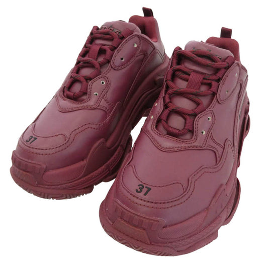BALENCIAGA バレンシアガ 524039 W2FA5 TripleS バーガンディ ワインレッド系 24.5cm【中古】