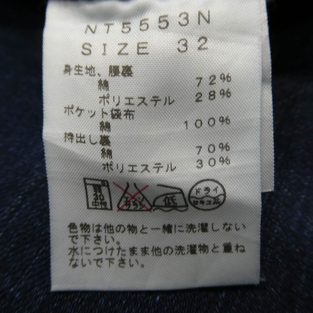THE NORTH FACE ノースフェイス NT5553N PURPLE LABEL COOLMAX Stretch Denim Tapered Pants パープルレーベル クールマックス ストレッチ デニム テーパード パンツ インディゴブルー系 32【中古】