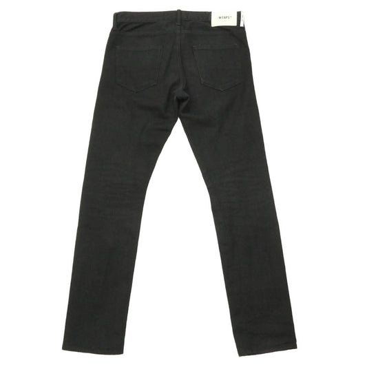 WTAPS ダブルタップス 21AW 212BRDT-PTM04 BLUES SKINNY TROUSERS COTTON DENIM BLACK スキニー トラウザー コットン デニム パンツ ブラック系 03【中古】