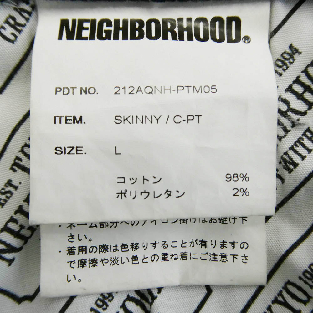 NEIGHBORHOOD ネイバーフッド 21AW 212AQNH-PTM05 SKINNY C-PT スキニー ストレッチ デニム パンツ インディゴブルー系 L【中古】