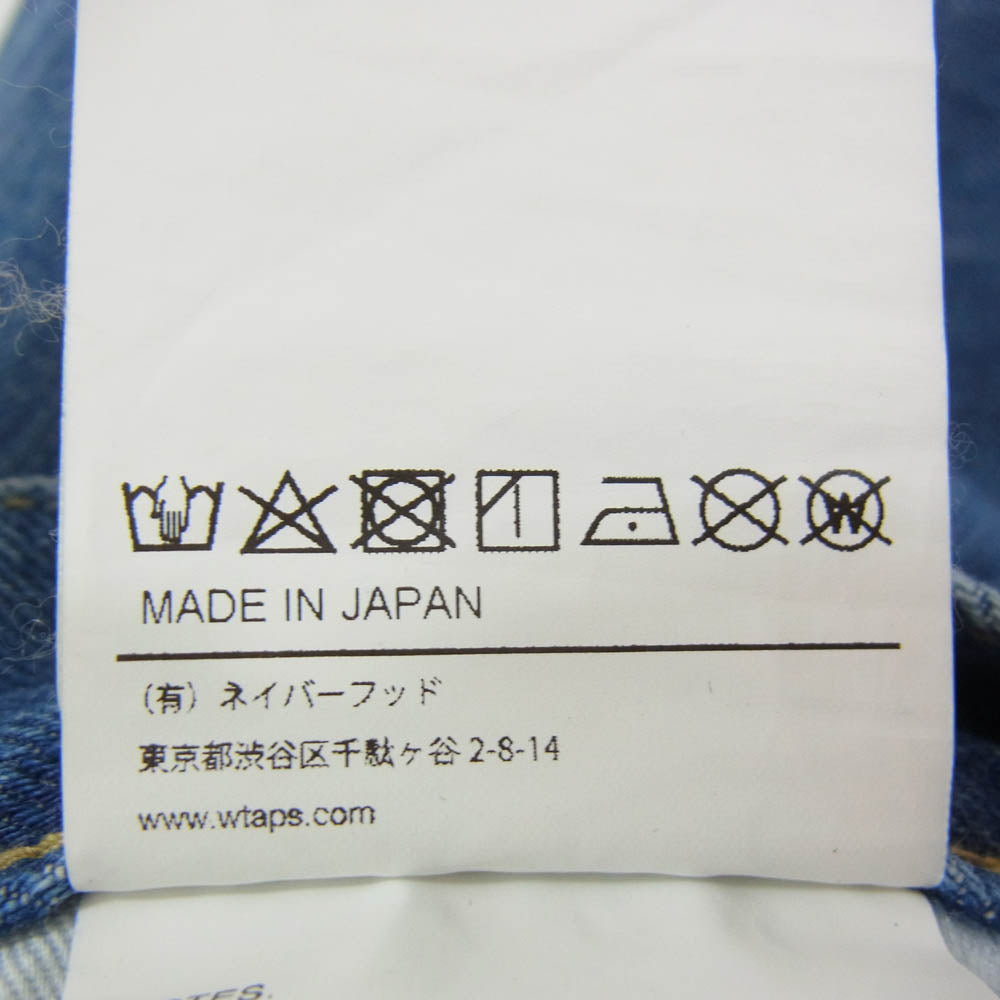 WTAPS ダブルタップス 23AW 232BRDT-PTM07 Blues Skinny Trousers Cotton Denim Indigo ブルースキニー コットン デニム パンツ インディゴブルー系 03【美品】【中古】