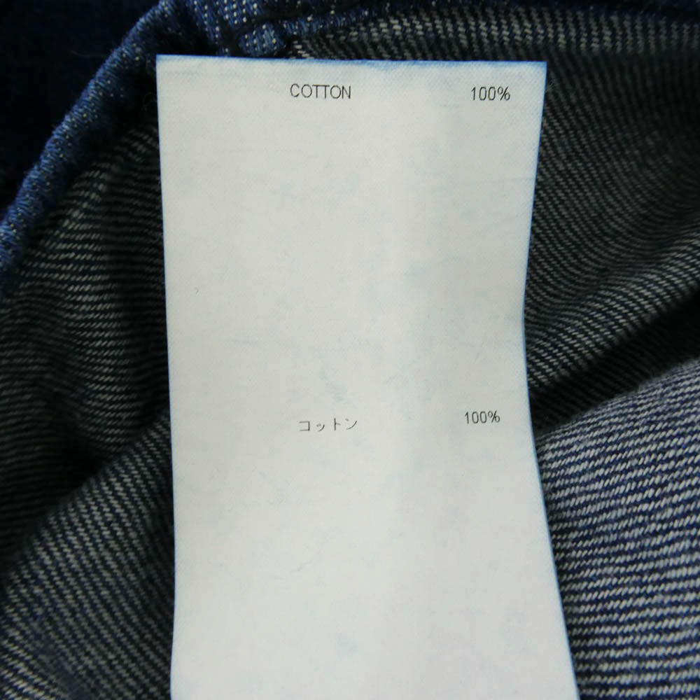 WTAPS ダブルタップス 23AW 232BRDT-SHM03 BD 04 LS COTTON DENIM インディゴ ボタンダウン デニム シャツ 03 ブルー系 X 03【美品】【中古】