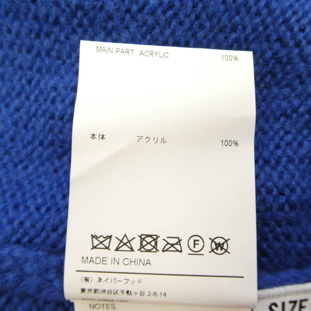 WTAPS ダブルタップス 24AW 242MADT-KNM02 PALMER SWEATER ACRYLIC パーマー アクリル ニット カーディガン ブルー 04 ブルー系 X04【中古】
