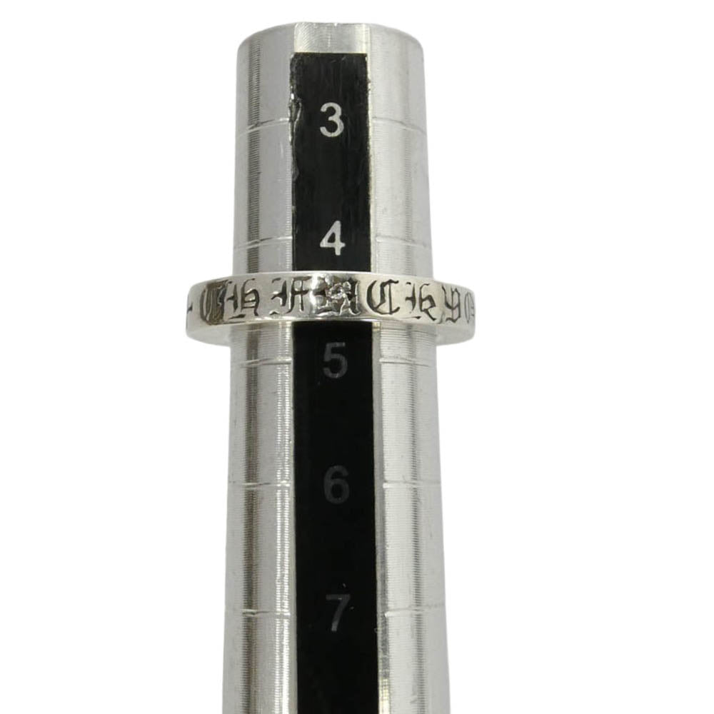 CHROME HEARTS クロムハーツ(原本無) 3mm SPACER FUCKYOU 1DIA スペーサーファックユー 1ダイヤ シルバーリング シルバー系 4.5号【中古】