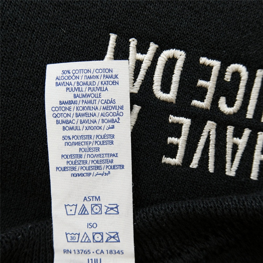 WACKO MARIA ワコマリア 26SS 26SS-WMC-SS12 CREW NECK SWEAT SHIRT ロゴ クルーネック スウェットシャツ トレーナー ブラック系 XL【中古】