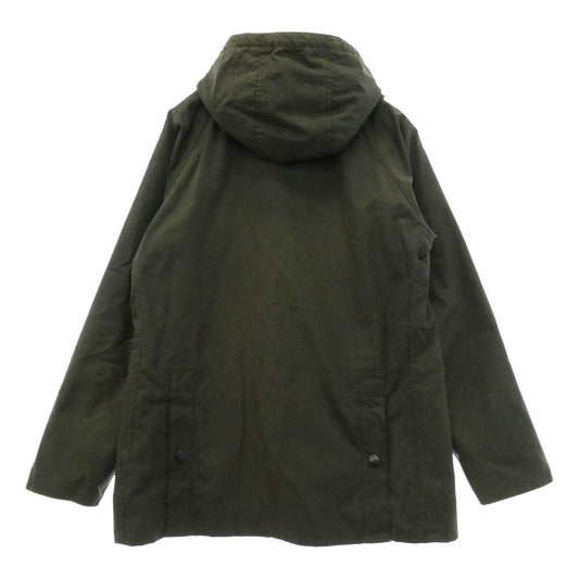 Barbour バブアー 1402118 SL BEDALE HOODED CASUAL オイルド ビデイル フーデッド コート モスグリーン系 36【中古】