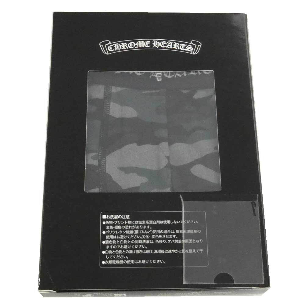 CHROME HEARTS クロムハーツ(原本無) ホースシュー CHプラス プリント ボクサーパンツ 迷彩柄 グレー系 L【新古品】【未使用】【中古】
