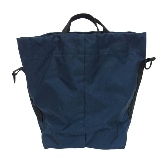 バッグスインプログレス BUCKET TOTE ナイロンキャンバス バケット トートバッグ ネイビー系【中古】
