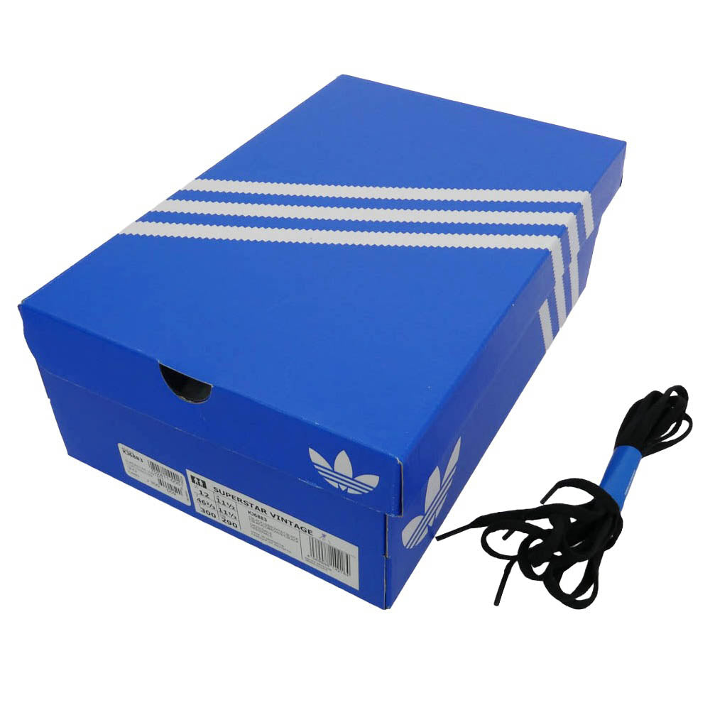 adidas アディダス KJ6883 × BILLY'S SUPERSTAR VINTAGE ビリーズ スーパースター ヴィンテージ ローカット スニーカー ブラック系 30cm【新古品】【未使用】【中古】