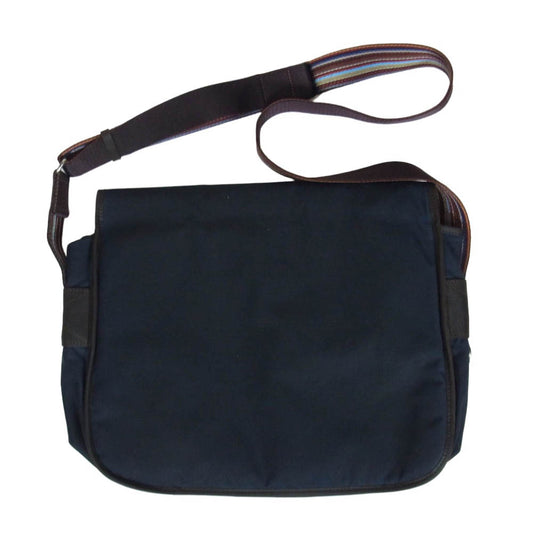 Barbour バブアー Paul Smith ポール・スミス 252UBA0761 × Paul Smith Wax Crossbody Bag ポールスミス ワックス クロスボディ ショルダーバッグ ネイビー系【新古品】【未使用】【中古】