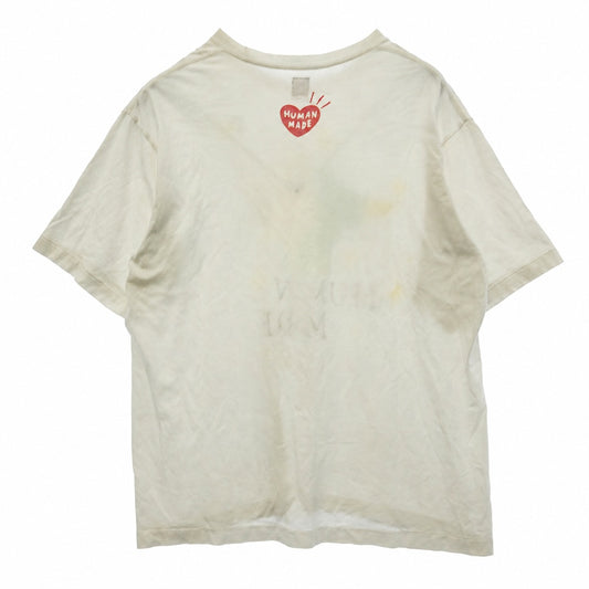 HUMAN MADE ヒューマンメイド × 五月女ケイ子 Sootome keiko #4 T shirt プリント Tシャツ 半袖カットソー ホワイト系 XXL【中古】