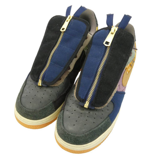 NIKE ナイキ ×Travis Scott AIR FORCE1 LOW CACTUS JACK AF1 トラヴィススコット エアフォース1 カクタス ジャック ローカットスニーカー マルチカラー系 28cm【中古】