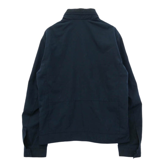 CALVIN KLEIN カルバンクライン 40FO-200-410-0 ロゴプレート ジップアップ スタンドカラー ジャケット ブルゾン ネイビー系 S【中古】