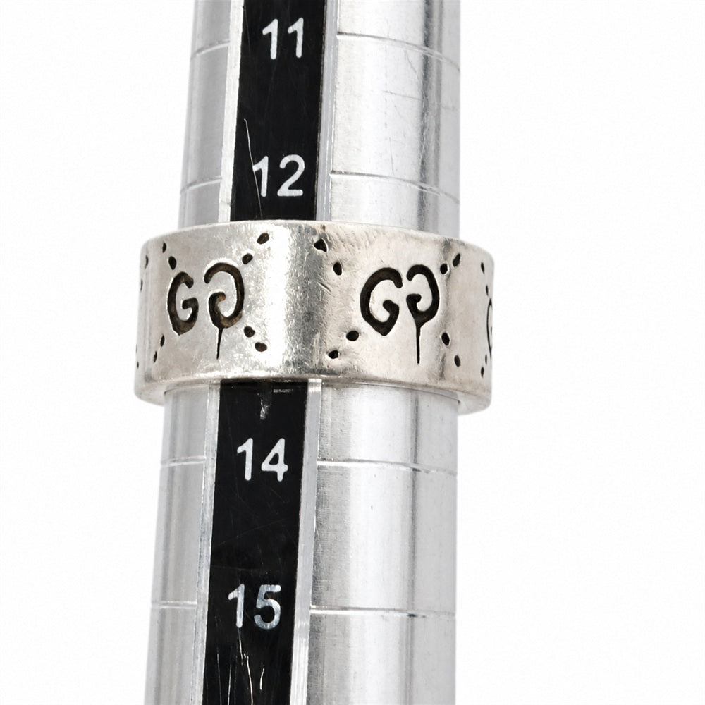 GUCCI グッチ ゴースト GG リング スカル 指輪 シルバー系 13号【中古】