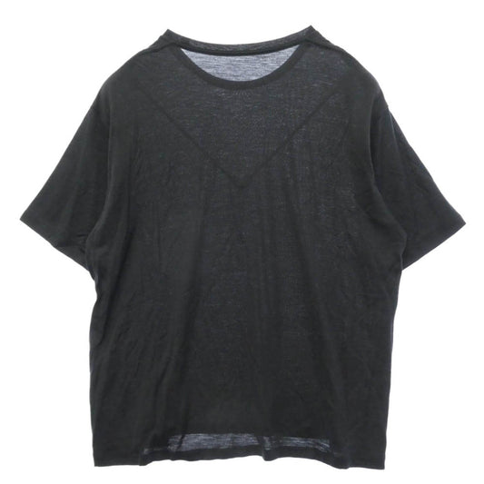 カペルチカ Super140s Washable Wool Jersey ウォッシャブル ウール ジャージー 半袖 Tシャツ カットソー ブラック系 不明【中古】