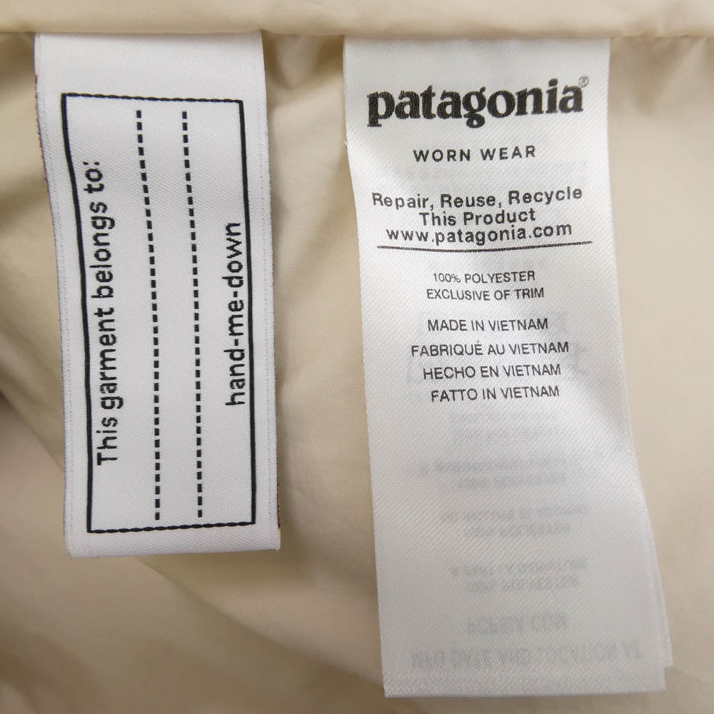 patagonia パタゴニア 19AW 65415FA19 Girls Retro X Bomber Jacket レトロX ボマー ジャケット ベージュ系 XXL【中古】