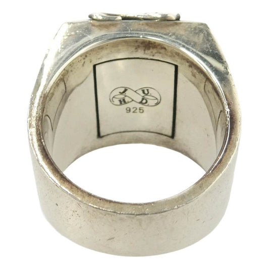 Justin Davis ジャスティンデイビス SRJ504 S.E.X. SEX RING リング 白蝶貝 オニキス シルバー系 ブラック系 24.5号【中古】