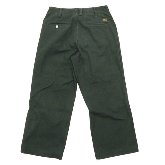 TENDERLOIN テンダーロイン T-BDP PIQUE ピケ コットン ワーク パンツ 日本製 グリーン系 ダークグリーン系 XS【中古】