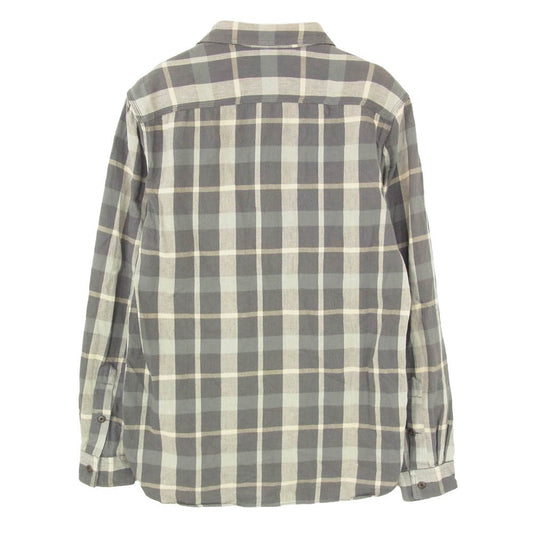 RRL ダブルアールエル チェック コットン インド製 ワーク 山ポケ 長袖 ロングスリーブ シャツ グレー系 M【中古】
