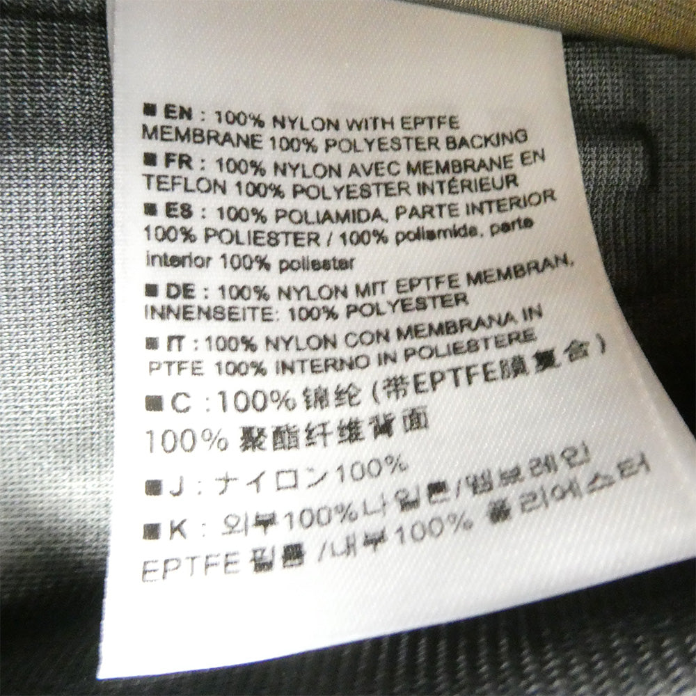 ARC'TERYX アークテリクス 18863 LEAF Alpha Jacket GEN2 GORE-TEX 七洋交産タグ カナダ製 リーフ アルファ メンズ ゴアテックス ナイロン ジャケット カーキ系 M【美品】【中古】