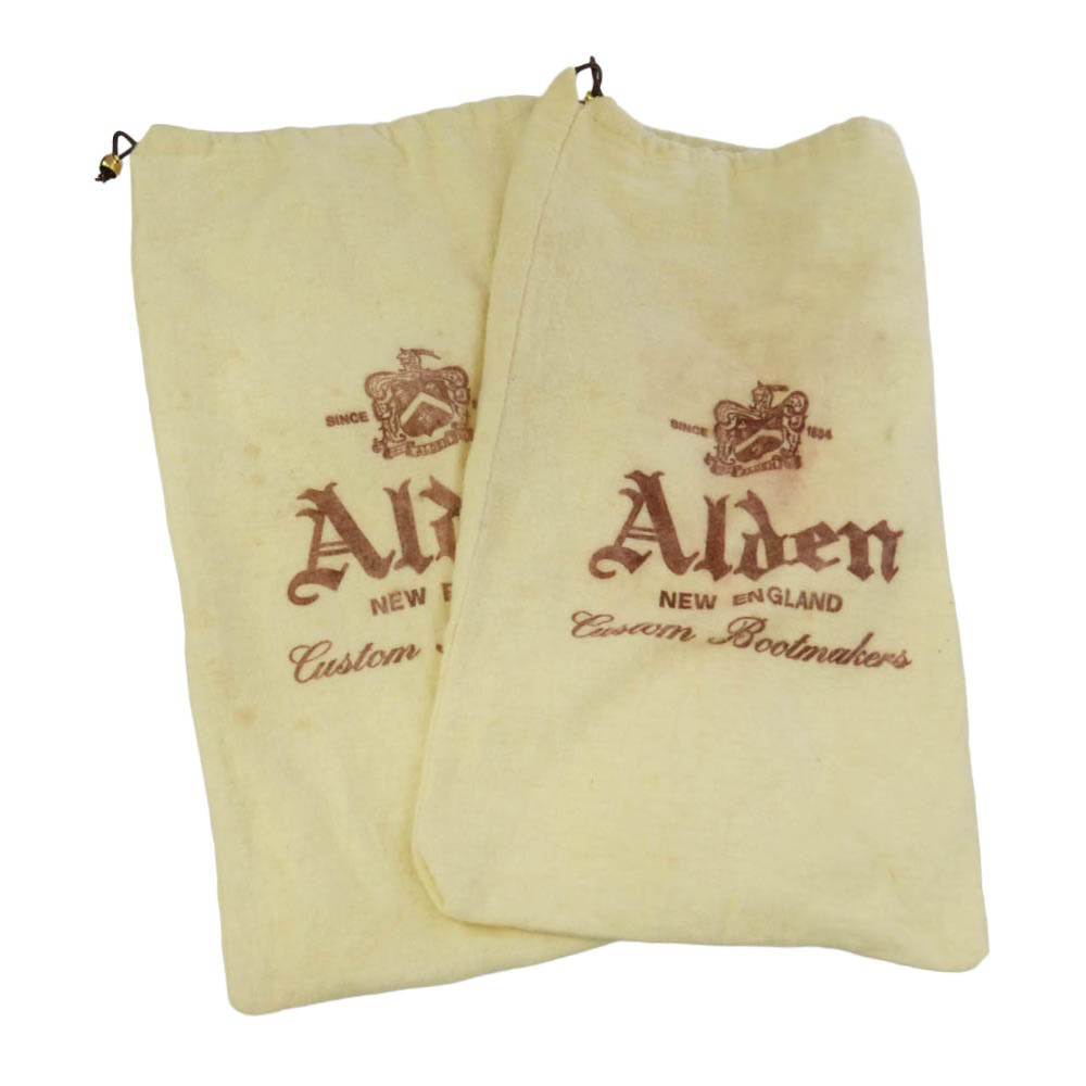 ALDEN オールデン 54321 USA製 Vチップ アルガンコン オックスフォード シェルコードバン レザー シューズ ワインレッド系 8.5【中古】