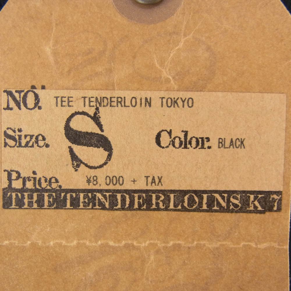 TENDERLOIN テンダーロイン TEE TENDERLOIN TOKYO 東京 Tシャツ 半袖 カットソー コットン ブラック系 S【極上美品】【中古】