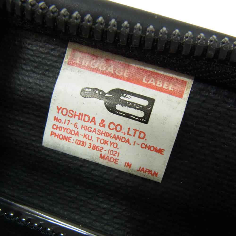 LUGGAGE LABEL ラゲッジレーベル NEW LINER ニューライナー ラウンドファスナー ウオレット 長財布 ブラック系【中古】