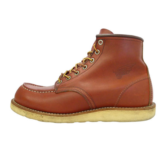 RED WING レッドウィング 8875 90s 刺?羽タグ 99年製 6-inch Classic Moc 6インチ クラシック モック レザー ワーク ハンティングブーツ ブラウン系 US7.5E【中古】