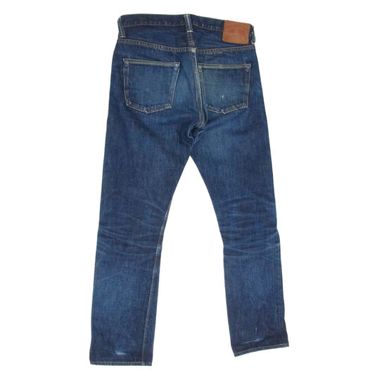 FULLCOUNT フルカウント 1109 Slim Denim 13.7oz ボタンフライ スリム ストレート デニムパンツ ジーンズ インディゴブルー系 30【中古】