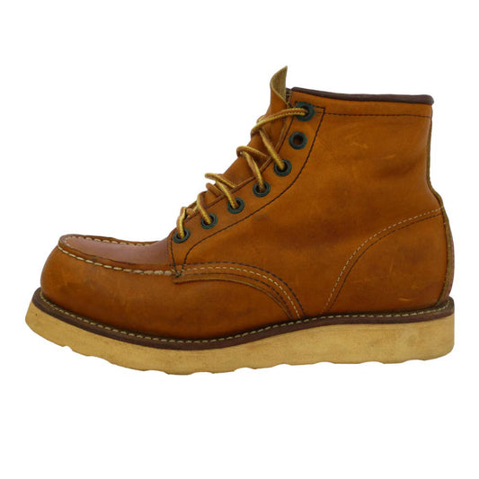 RED WING レッドウィング 875 USA製 刺繍羽タグ CLASSIC MOC アイリッシュセッター モックトゥ ブーツ ブラウン系 6D【中古】
