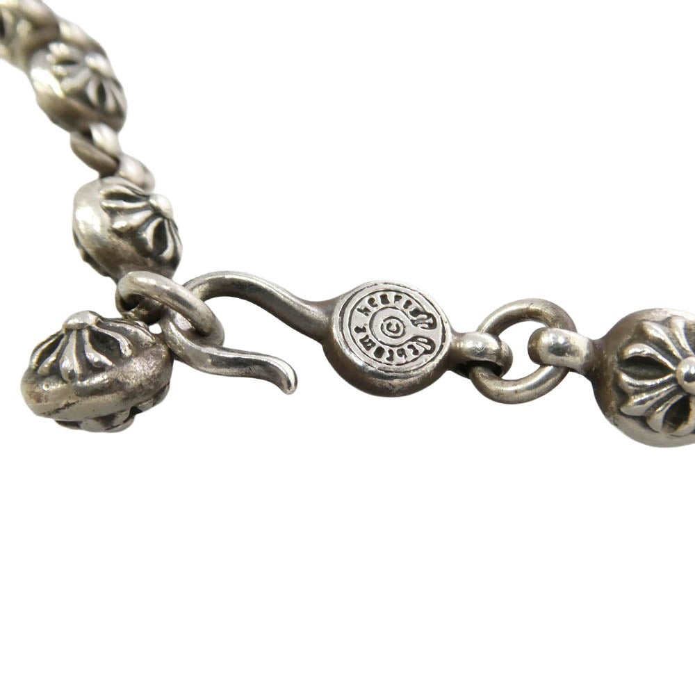 CHROME HEARTS クロムハーツ(原本無) #1 CRSBL CHN SML CH CRS 20inch クロスボールチェーン スモールCHクロス 20インチ ネックレス シルバー系【中古】