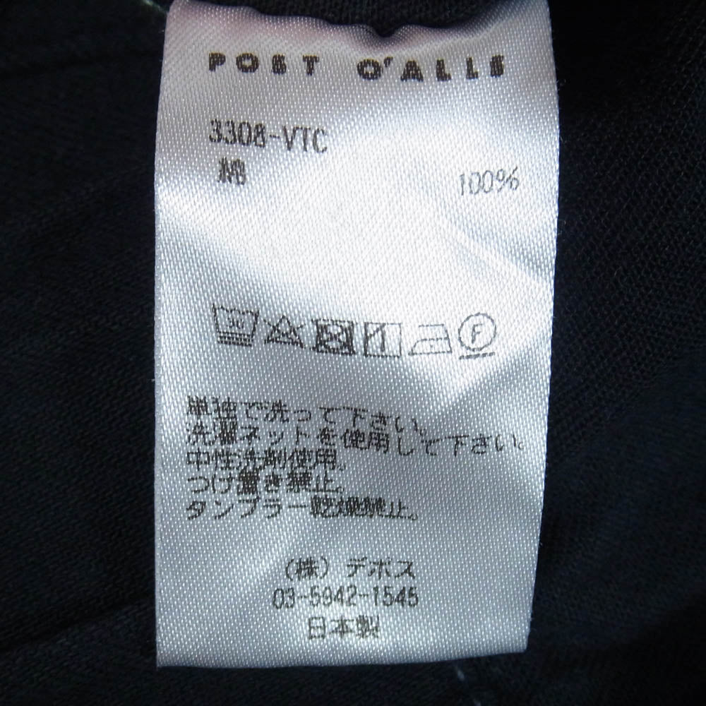 POST OVERALLS ポストオーバーオールズ 3308-VTC WALKABOUT Pants ウォークアバウト パンツ ブラック系 L【中古】
