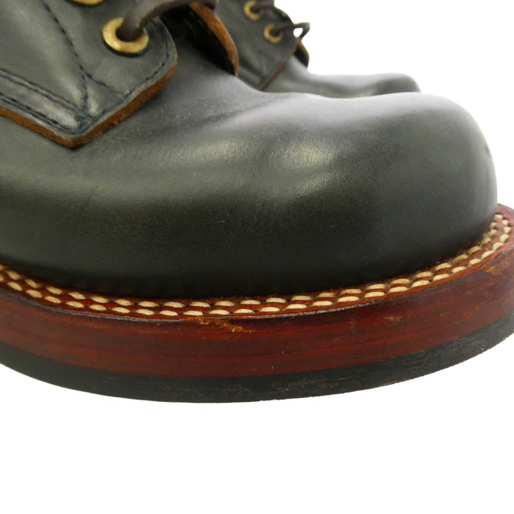 ゼローズ Standard Boots レザー スタンダード ブーツ ダークネイビー系 7EE【中古】