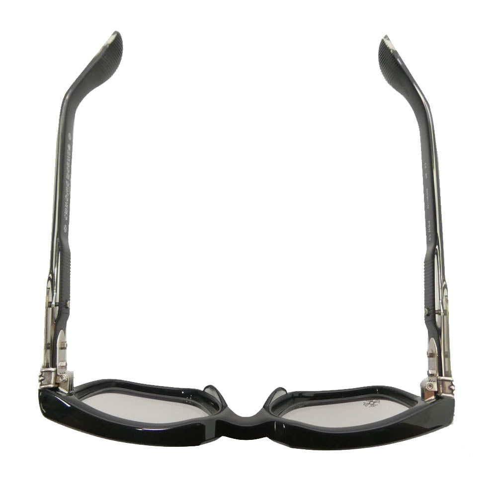 CHROME HEARTS クロムハーツ(原本無) PEN 15 CHクロステンプル ウェリントン 眼鏡 メガネ アイウェア ブラック系 53□20-149【美品】【中古】