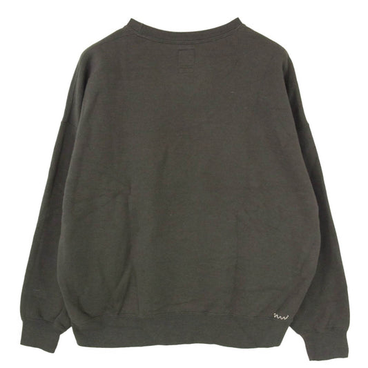 VISVIM ビズビム 0324205010004 WMV AMPLUS CREW L/S コットン クルーネック ロングスリーブ プルオーバー スウェット トレーナー ブラック系 0 【中古】