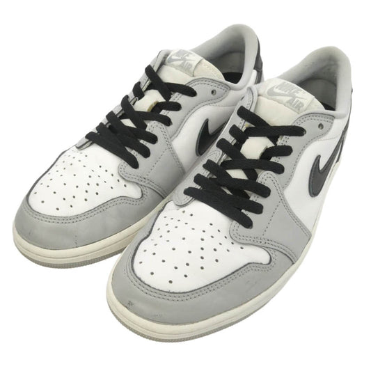 NIKE ナイキ CZ0790-110 Air Jordan 1 Retro Low OG Barons AJ1 エアジョーダン1 レトロ ロー バロンズ ローカット スニーカー ホワイト系 グレー系 28.5cm【中古】