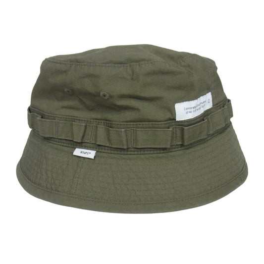 WTAPS ダブルタップス 21SS 211HCDT-HT16 JUNGLE/HAT/COTTON.WEATHER ジャングル ハット コットン ウェザー 帽子 カーキ系 3【中古】