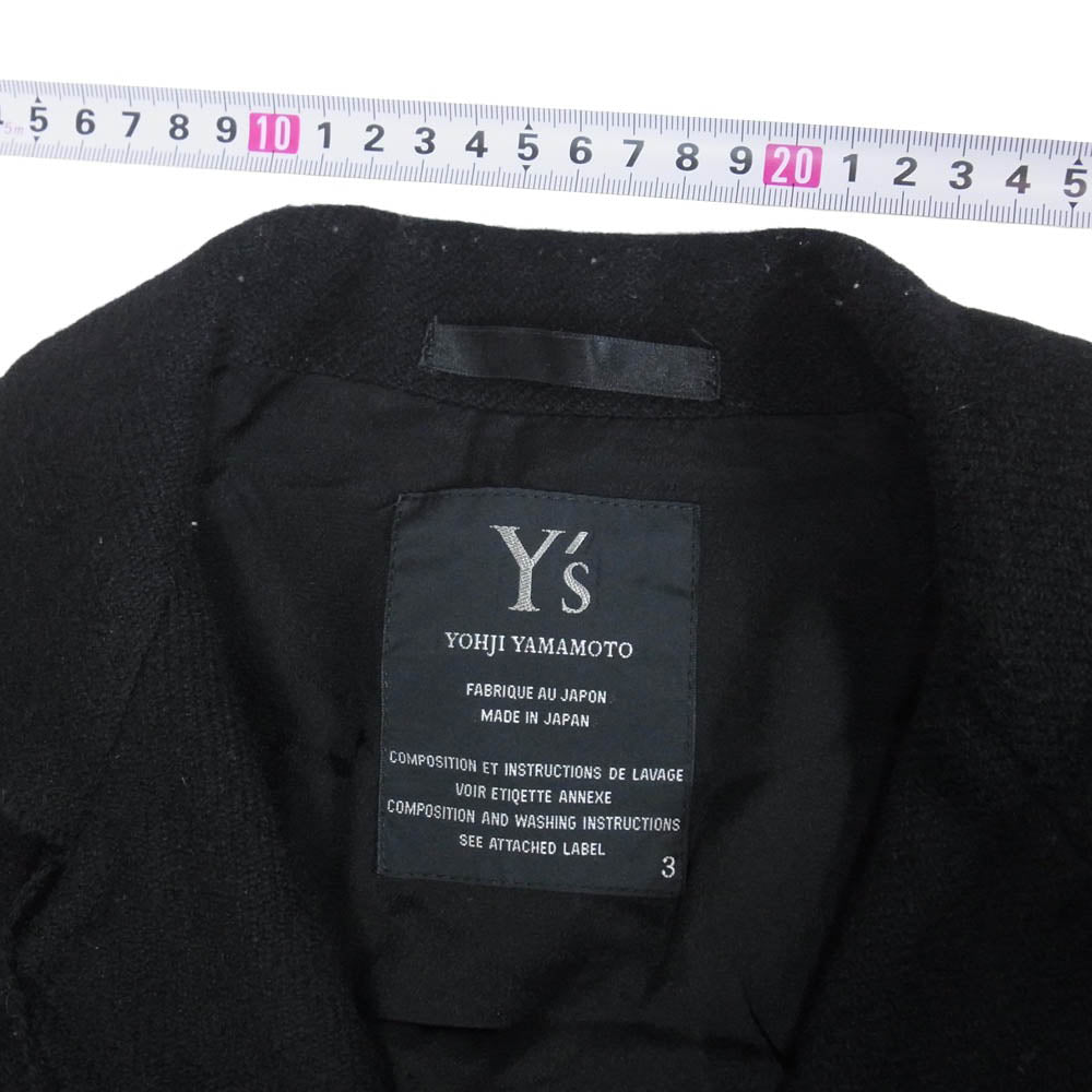 Y's Yohji Yamamoto ワイズ ヨウジヤマモト YY-J02-143 98AW アーカイブ ウール テーラード ジャケット ブラック系 3【中古】