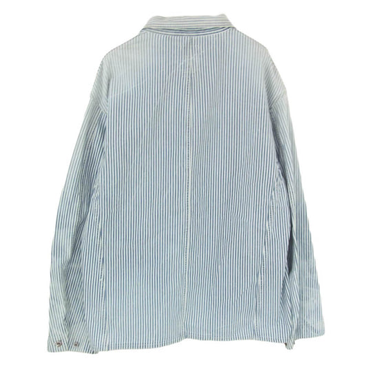 VISVIM ビズビム 22SS 0122105006006 COVERALL HICKORY ヒッコリー カバーオール ジャケット ブルー系 3【中古】