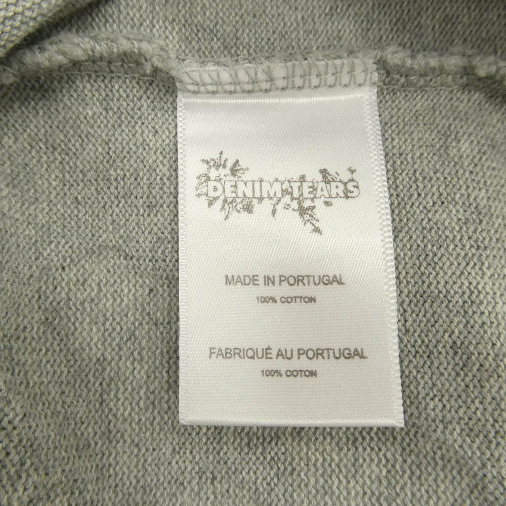 デニムティアーズ 24AW FW24TLS0064 COTTON WREATH LS TEE コットン リース ロングスリーブ 長袖 Tシャツ グレー系 XL【中古】