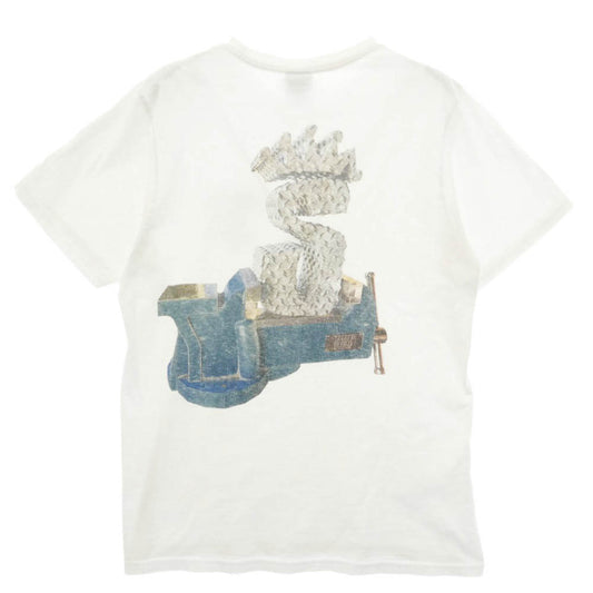 STUSSY ステューシー Tuff Stuff Tee タフ スタッフ Tシャツ 半袖 カットソー ホワイト系 S【中古】