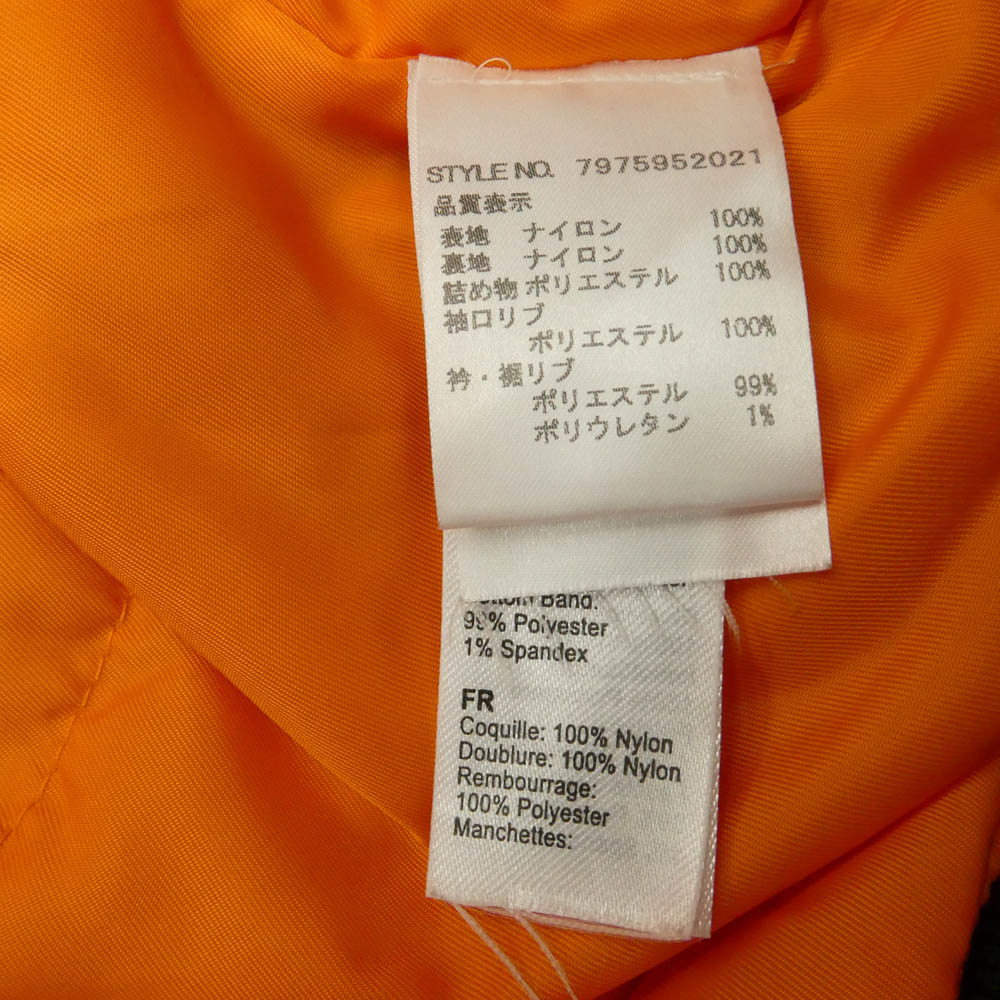 ALPHA アルファ 7975952021 PULL-OVER HOODED MA-1 プルオーバー フーデッド ジャケット ブラック系 XL【中古】