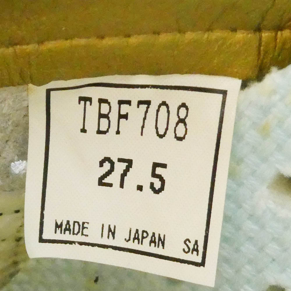 asics アシックス FABRE JAPAN S ファブレ ジャパン スニーカー ホワイト系 ブラック系 27.5cm【中古】