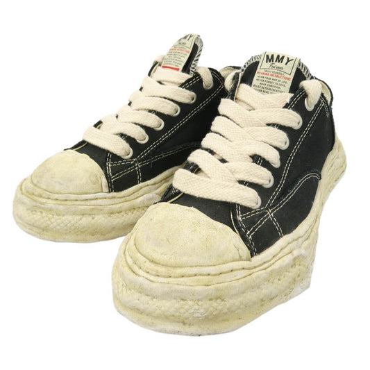 Maison MIHARA YASUHIRO メゾンミハラヤスヒロ A14FW726 PETERSON 23 ピーターソン ガーメントダイ キャンバス スニーカー ブラック系 オフホワイト系 42【中古】